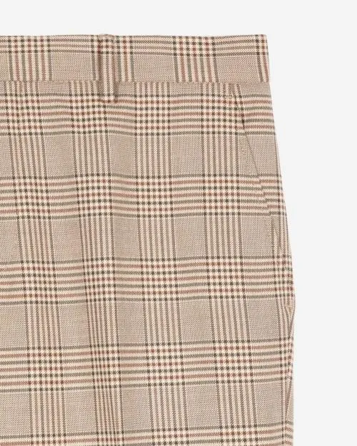 Men Trousers and Jeans The Kooples Beige Prince Of Wales Suit Pants Beigebrown
