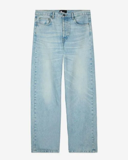Men Trousers and Jeans The Kooples Straight Blue Jeans Bluegreen
