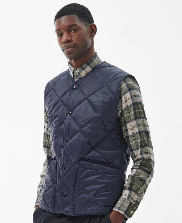 Men Vests Barbour Liddesdale Gilet Classic Navy