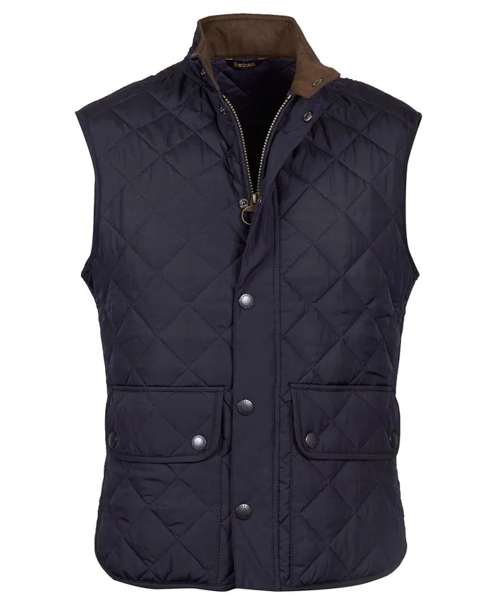Men Vests Barbour Lowerdale Gilet Dusty Olive