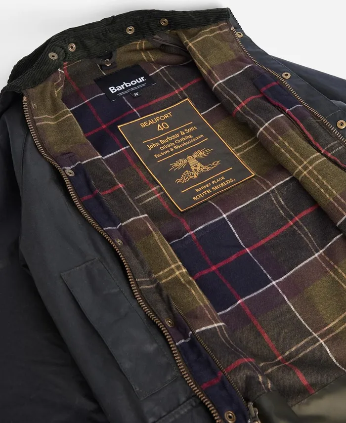 Men Waxed Jackets Barbour 40th Anniversary Beaufort Wax Jacket Olive Men Waxed Jackets Barbour 40th Anniversary Beaufort Wax Jacket Olive