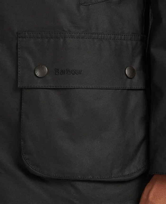 Men Waxed Jackets Barbour Ashby Wax Jacket Black