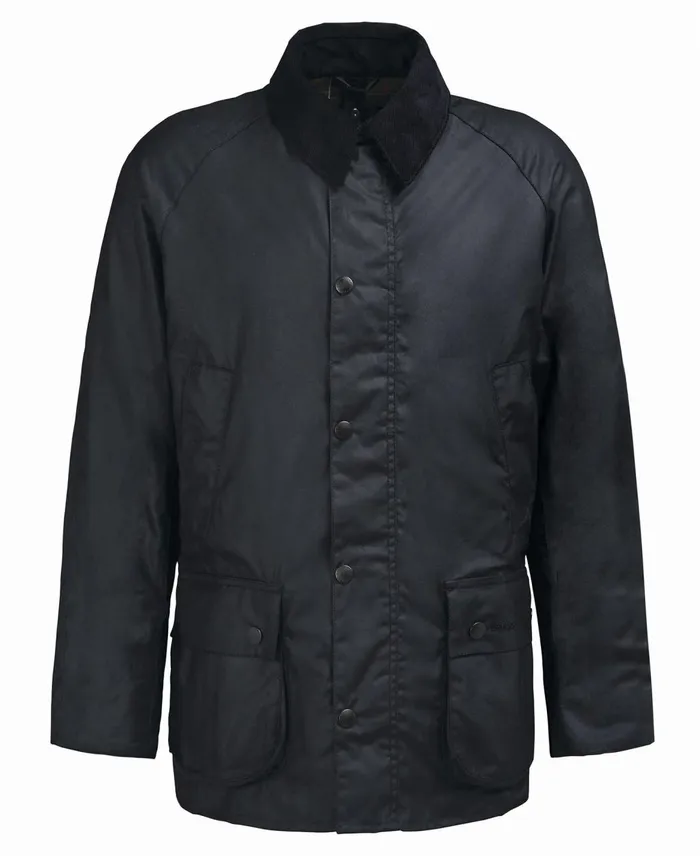 Men Waxed Jackets Barbour Ashby Wax Jacket Classic Blackclassic