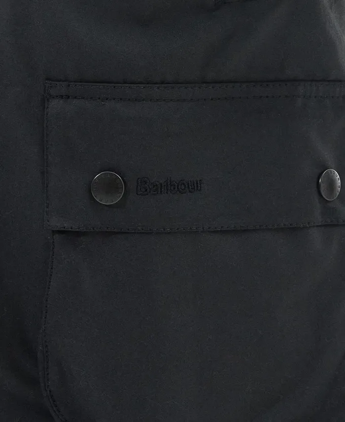 Men Waxed Jackets Barbour Ashby Wax Jacket Classic Blackclassic