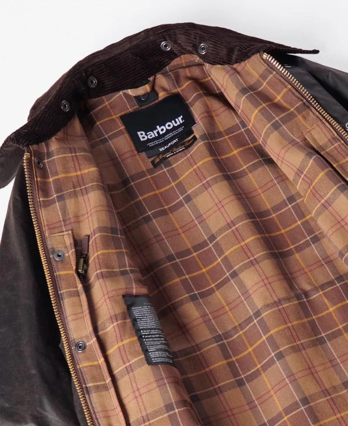 Men Waxed Jackets Barbour Beaufort Wax Jacket Bark