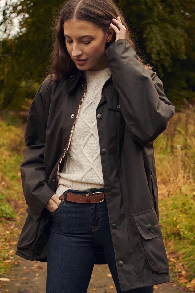 Men Waxed Jackets Barbour Beaufort Wax Jacket Bark