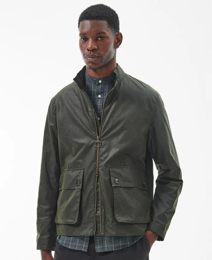 Men Waxed Jackets Barbour Harton Wax Jacket Fern