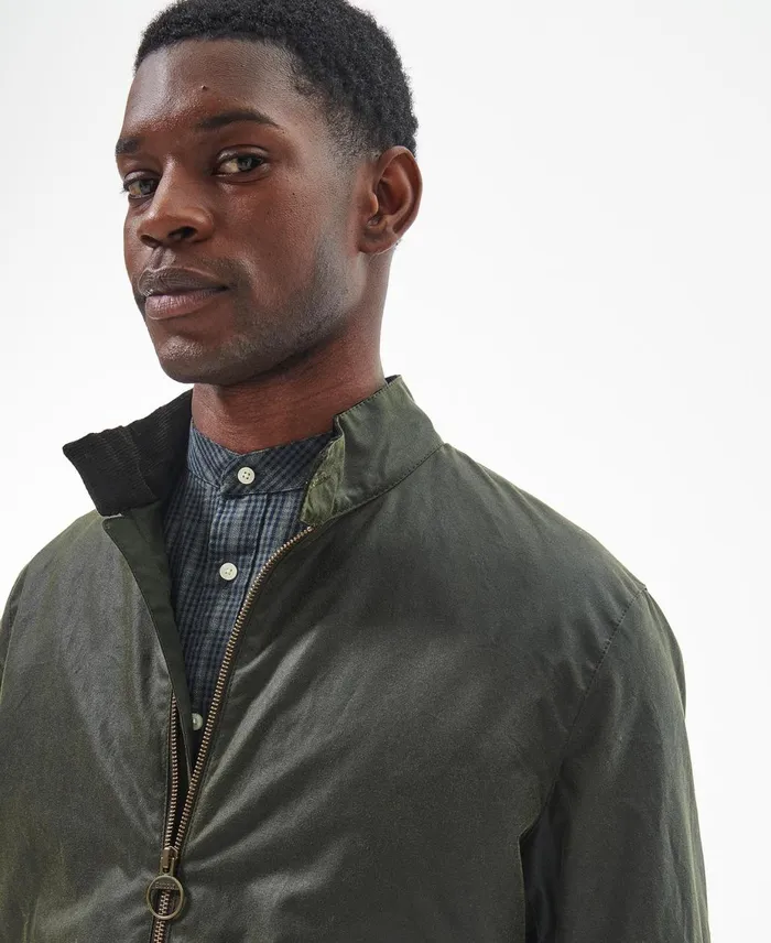 Men Waxed Jackets Barbour Harton Wax Jacket Fern Men Waxed Jackets Barbour Harton Wax Jacket Fern