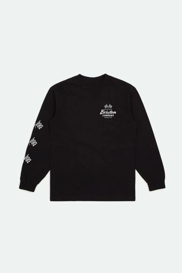 Men Wayburn LS Standard TShirt Black Brixton TShirts