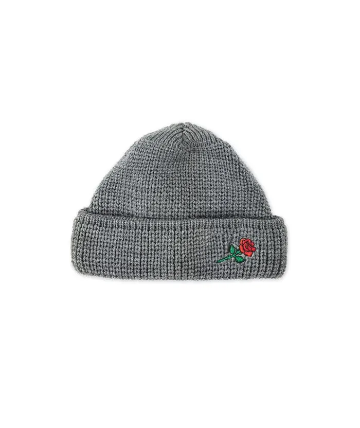 MenWomen BEANIES CAPS and SCARVES Vertere Berlin SHORT WOOL BEANIE ROSE EMBROIDERY 8211 LIGHTGREY MenWomen BEANIES CAPS and SCARVES Vertere Berlin SHORT WOOL BEANIE ROSE EMBROIDERY 8211 LIGHTGREY