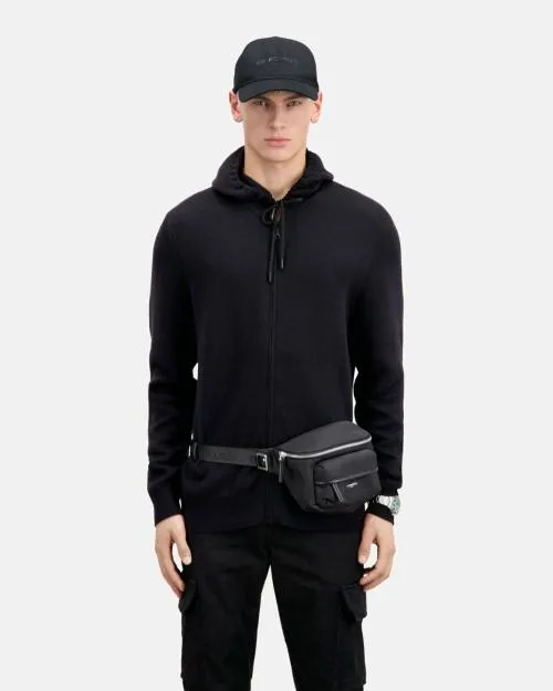 MenWomen Caps The Kooples Logo Black Cap Black