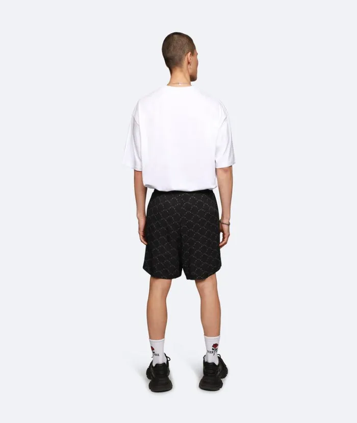 MenWomen PANTS and SHORTS Vertere Berlin MONOGRAM VISCOSE SHORTS 8211 BASIC PATTERN BLACK