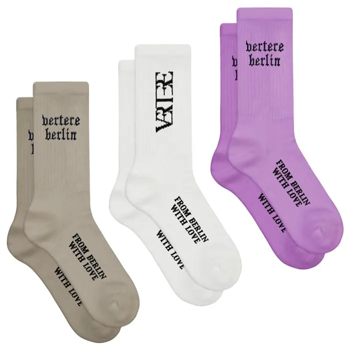 MenWomen SOCKS Vertere Berlin 3PACK TENNIS SOCKS SET 8211 DJ039S FAVOURITES