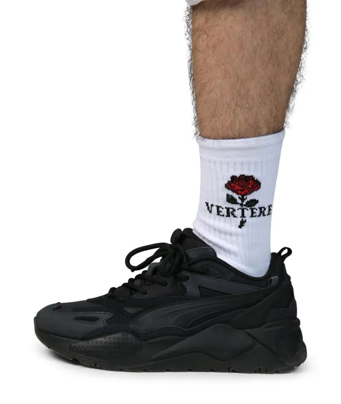 MenWomen SOCKS Vertere Berlin ROSES TENNIS SOCKS 8211 WHITE