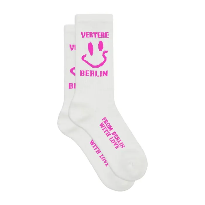MenWomen SOCKS Vertere Berlin SMILEY TENNIS SOCKS 8211 WHITE