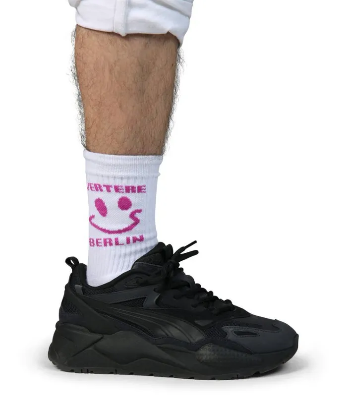 MenWomen SOCKS Vertere Berlin SMILEY TENNIS SOCKS 8211 WHITE
