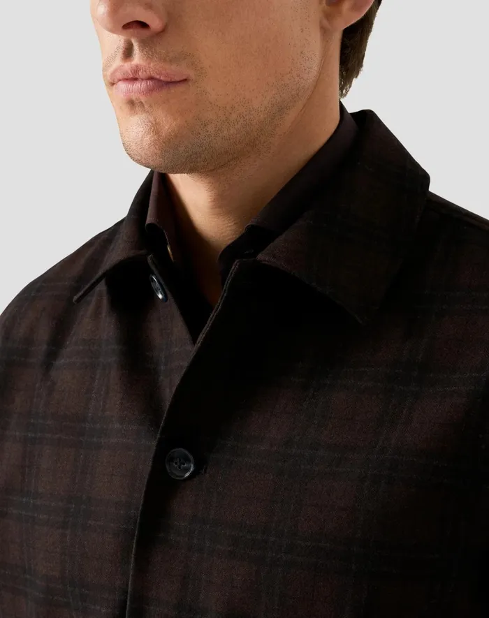 Men Wool Cashmere Overshirt Brown Eton Overshirts Men Wool Cashmere Overshirt Brown Eton Overshirts