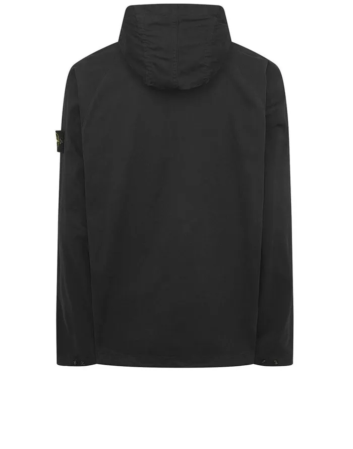 Mens 10510 Hooded Overshirt In Black Stone Island Overshirts
