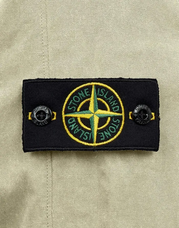 Mens 10510 Hooded Overshirt In Butter Stone Island Overshirts