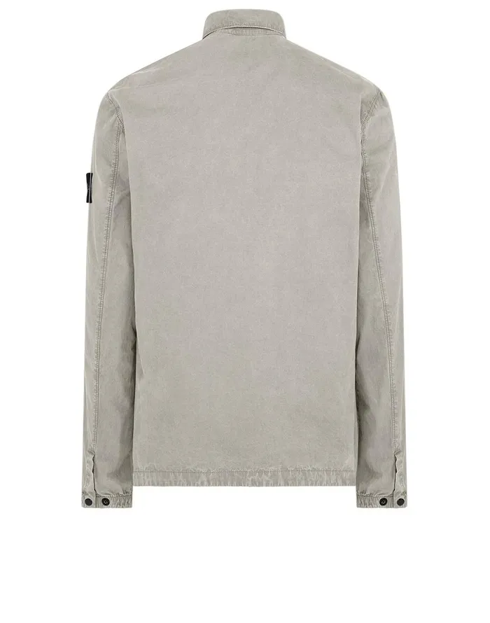 Mens 107Wn TCoOld Overshirt In Dove Grey Stone Island Overshirts