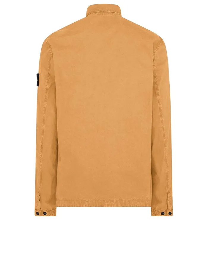 Mens 107Wn TCoOld Overshirt In Orange Stone Island Overshirts