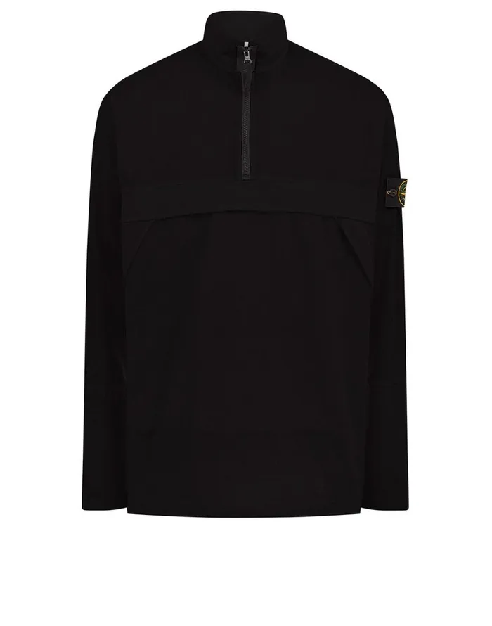 Mens 10802 Overshirt In Black Stone Island Overshirts