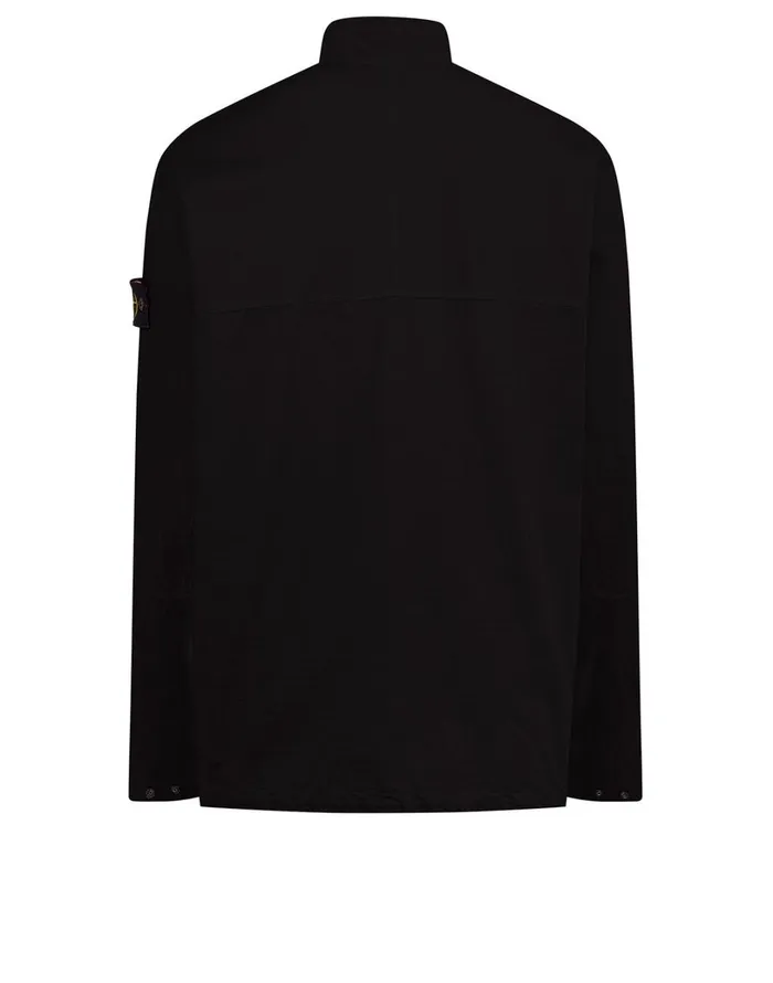 Mens 10802 Overshirt In Black Stone Island Overshirts