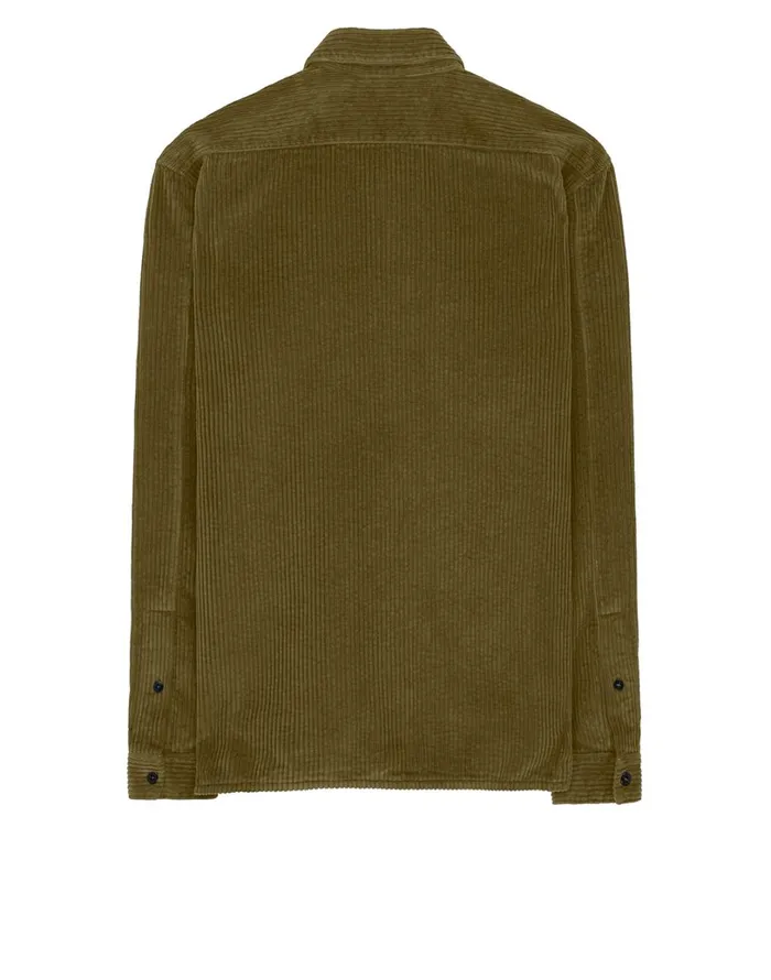 Mens 12111 Long Sleeve Shirt In Tobacco Stone Island Shirts