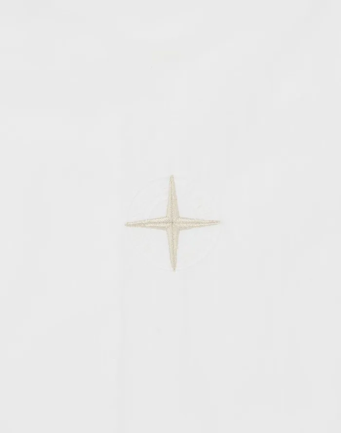 Mens 12501 LongSleeve Shirt In White Stone Island Shirts
