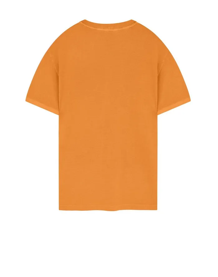 Mens 20467 Pigment Dye ShortSleeve TShirt In Orange Stone Island TShirts