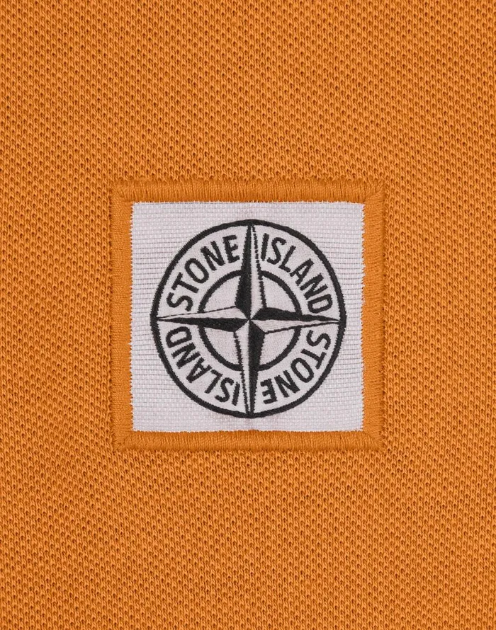 Mens 20467 Pigment Dye ShortSleeve TShirt In Orange Stone Island TShirts