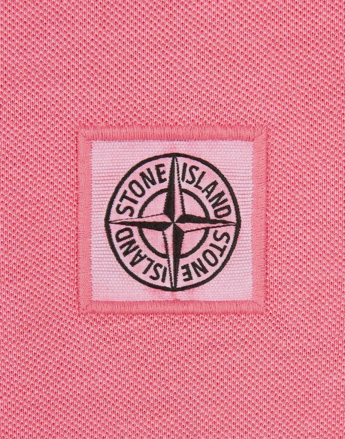Mens 20467 Pigment Dye ShortSleeve TShirt In Pink Stone Island TShirts