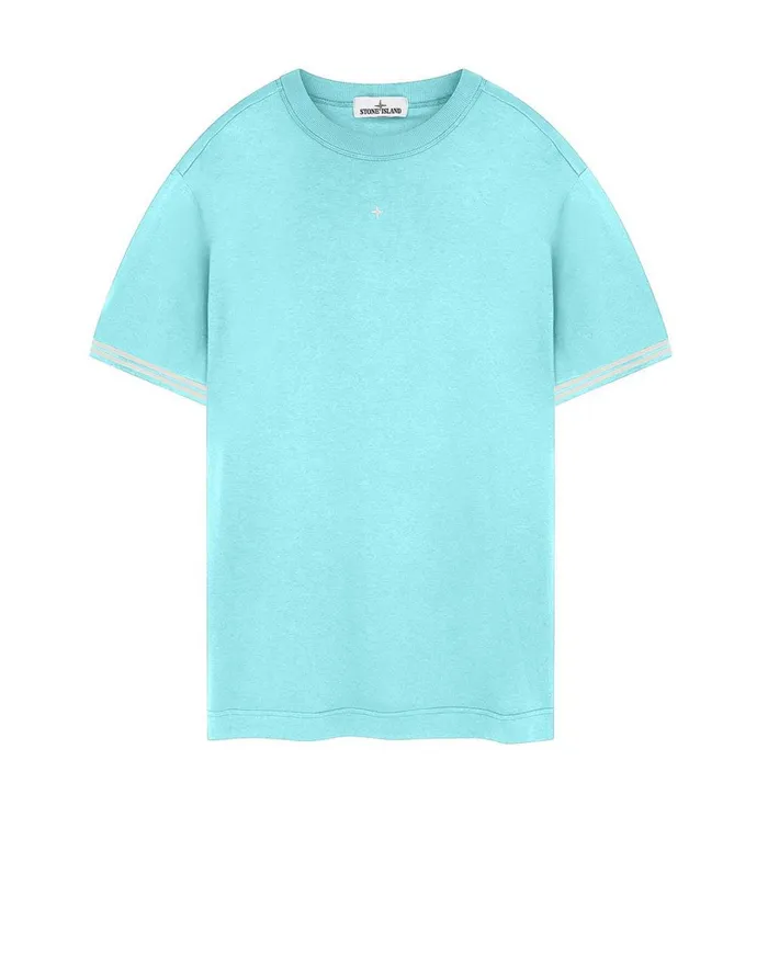 Mens 21344 ShortSleeve TShirt In Aqua Stone Island TShirts