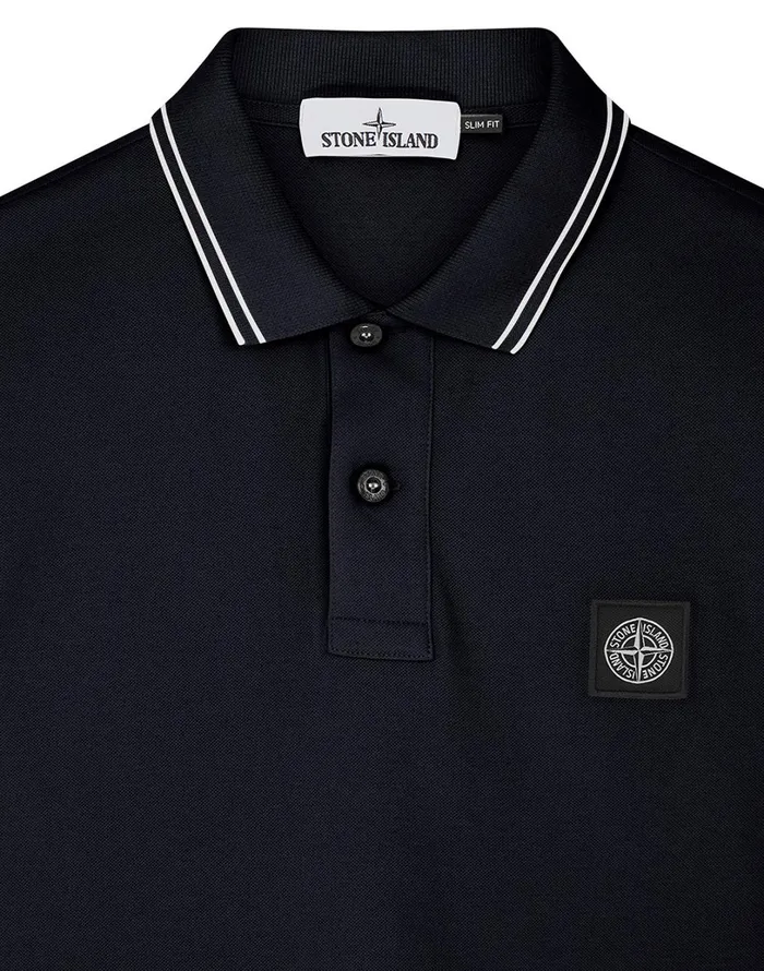 Mens 22S18 Short Sleeve Polo Shirt In Navy Stone Island Polo Shirts