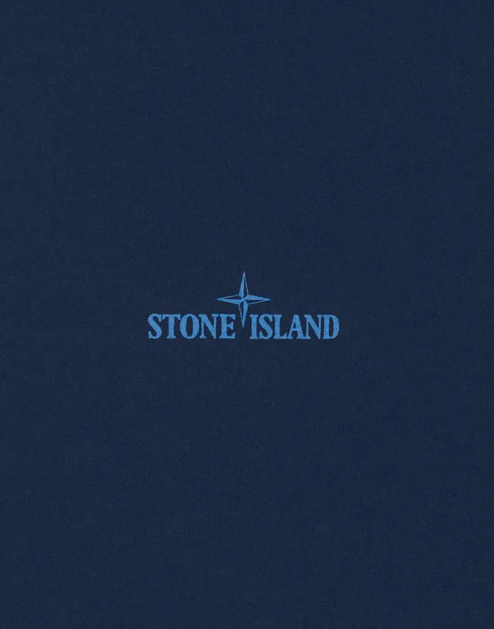 Mens 2Ns81 Paint Stroke 2 Short Sleeve TShirt In Marine Blue Stone Island TShirts