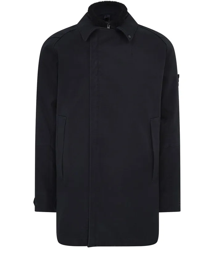 Mens 440F1 Raso Gommato Double Ghost Piece With Detachable Lining Trench Coat In Navy Stone Island Coats 038 Jackets Mens 440F1 Raso Gommato Double Ghost Piece With Detachable Lining Trench Coat In Navy Stone Island Coats 038 Jackets