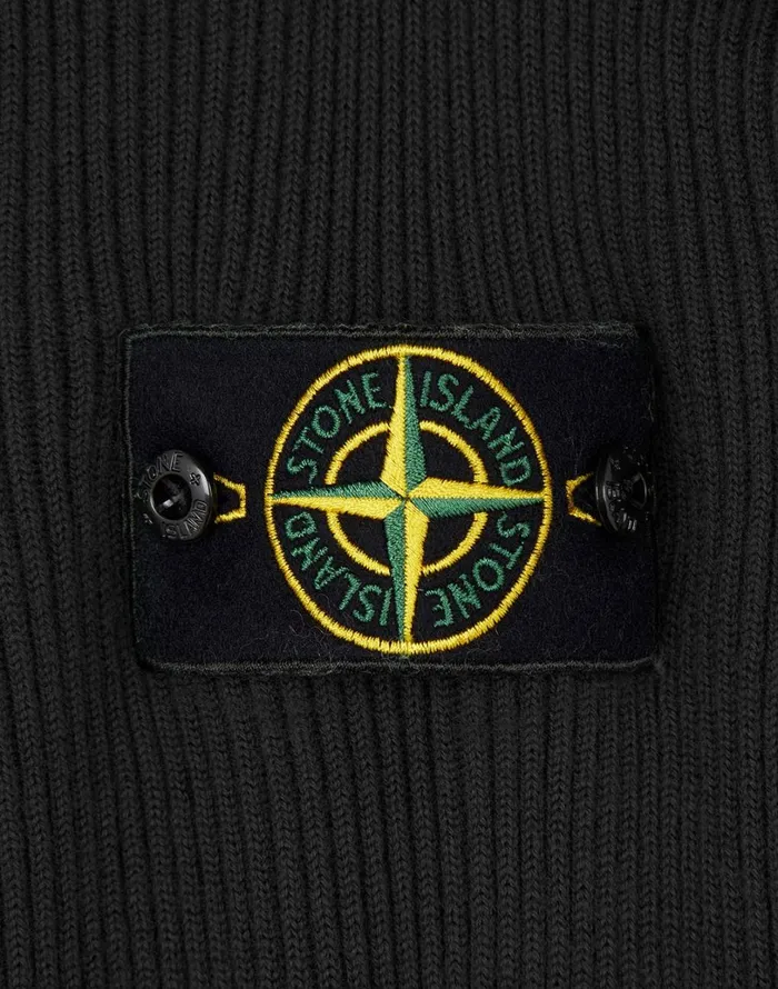 Mens 522C2 Turtleneck Jumper In Black Stone Island Knitwear