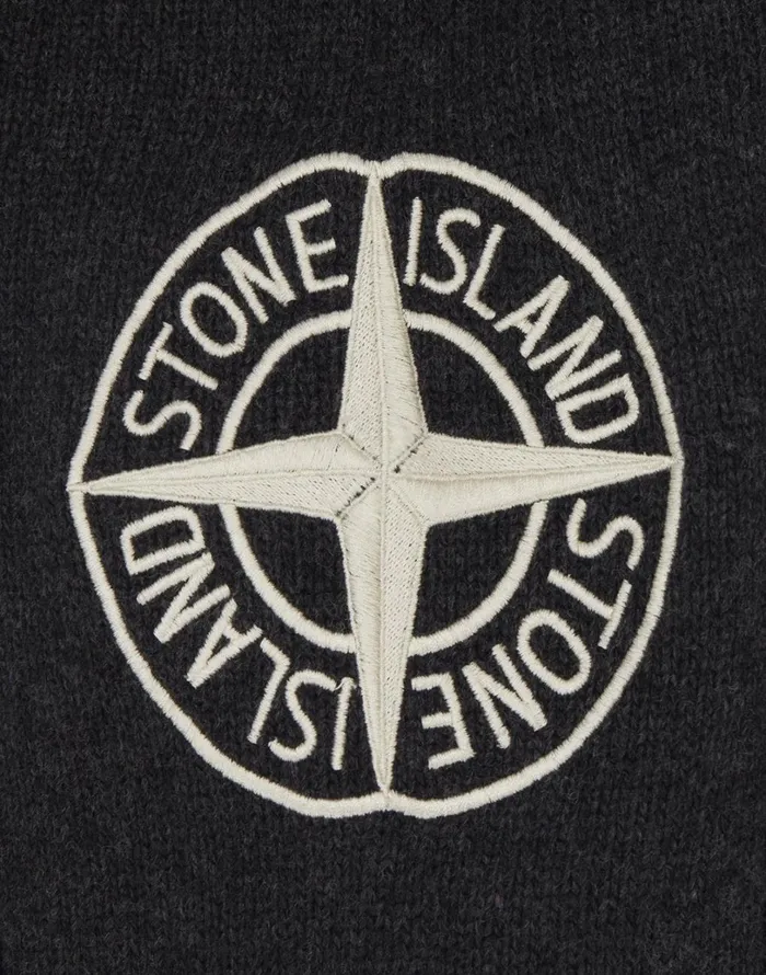 Mens 592C7 Crewneck Jumper In Black Stone Island Knitwear