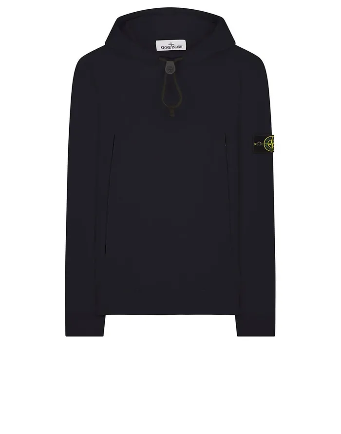 Mens 60640 Hooded Sweatshirt In Black Stone Island Sweatshirts