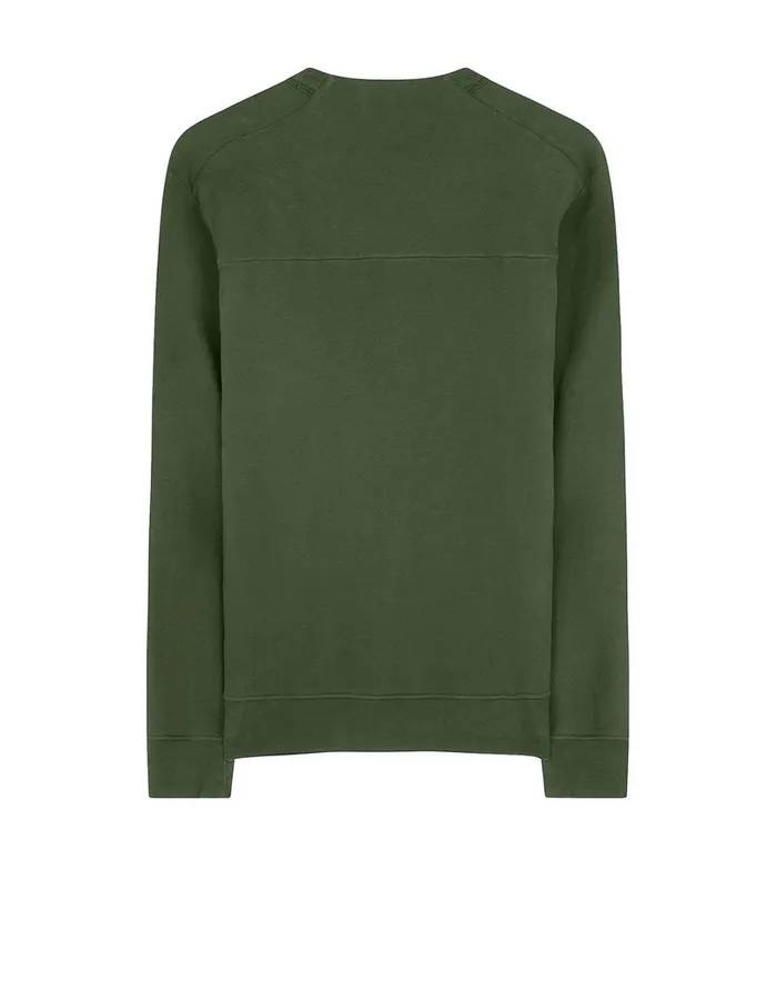 Mens 60820 Crewneck Sweatshirt In Dark Forest Stone Island Sweatshirts