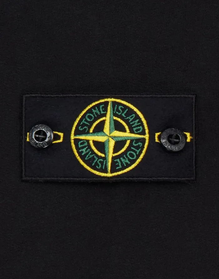 Mens 63020 Sweatshirt In Black Stone Island Sweatshirts