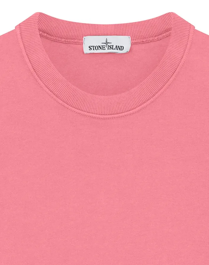 Mens 63020 Sweatshirt In Pink Stone Island Sweatshirts