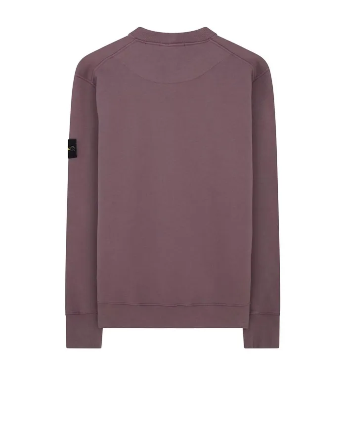 Mens 63020 Sweatshirt In Violet Stone Island Sweatshirts