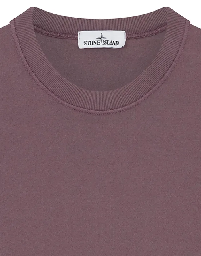 Mens 63020 Sweatshirt In Violet Stone Island Sweatshirts