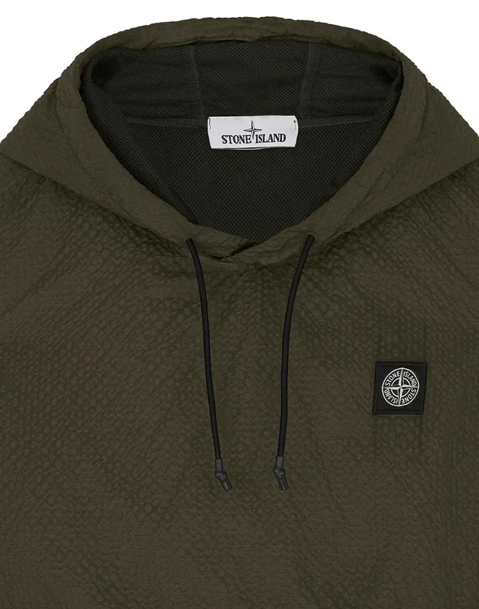 Mens 64034 PolyColour FrameTc Hooded Sweatshirt In Dark Forest Stone Island Sweatshirts