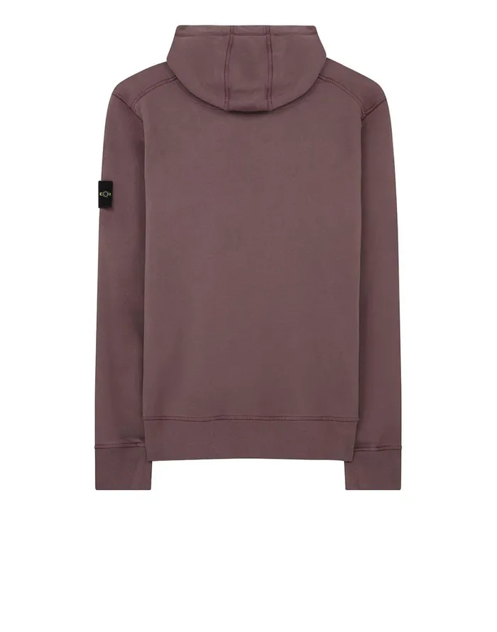 Mens 64120 Hooded Sweatshirt In Violet Stone Island Sweatshirts