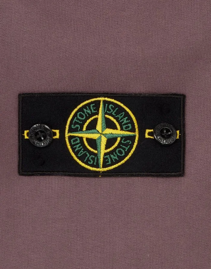 Mens 64120 Hooded Sweatshirt In Violet Stone Island Sweatshirts