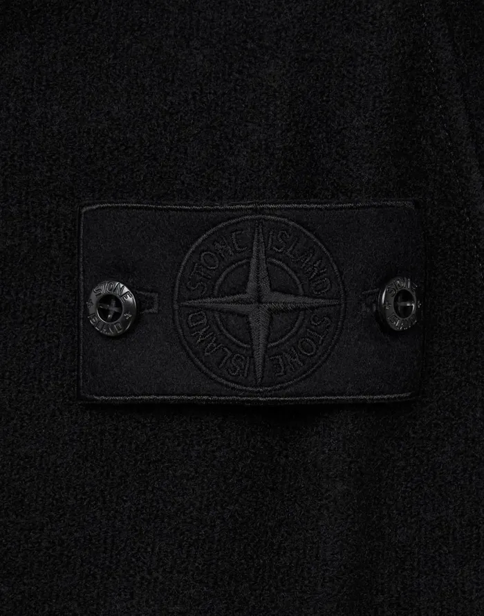 Mens Sweatshirts Stone Island 651F5 Hooded Full Zip Sweatshirt In BlackSweatshirts Black