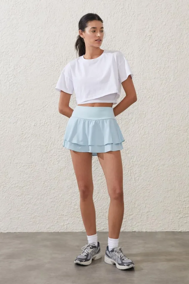 Mesh Layered Tshirt White Women Cotton On Tops