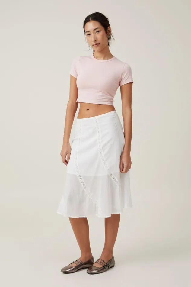 Micro Crop Tee Rose Quartz Women Cotton On Tops Micro Crop Tee Rose Quartz Women Cotton On Tops